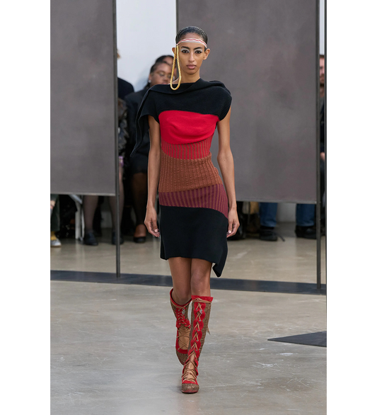 RETICELLA KNEE HIGH BOOT RED