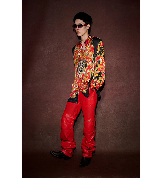SLIM FIT SHIRT GILDED RED