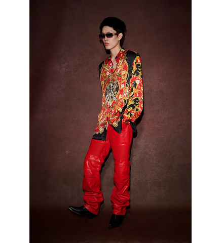 SLIM FIT SHIRT GILDED RED