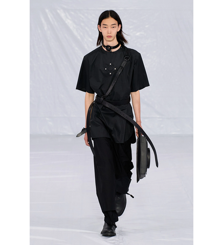 CRAIG GREEN DOUBLE HEM TROUSER BLACK