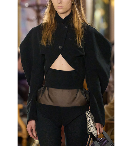 CARR CROPPED JACKET VANTA BLACK