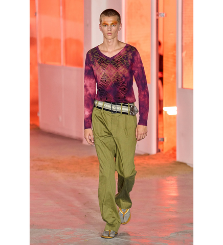 HATHA V-NECK KNIT FUCHSIA