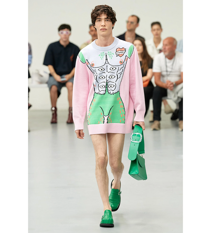 KNITTED SEXY BEASTS JUMPER PINK