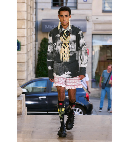 MAXI SHIRT GLITCH BLACK