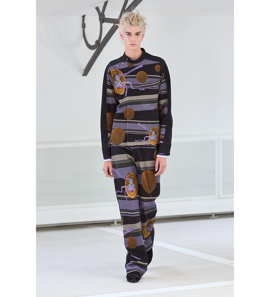 RIADIS PRINTED JACKET BLACK GRAPHIC