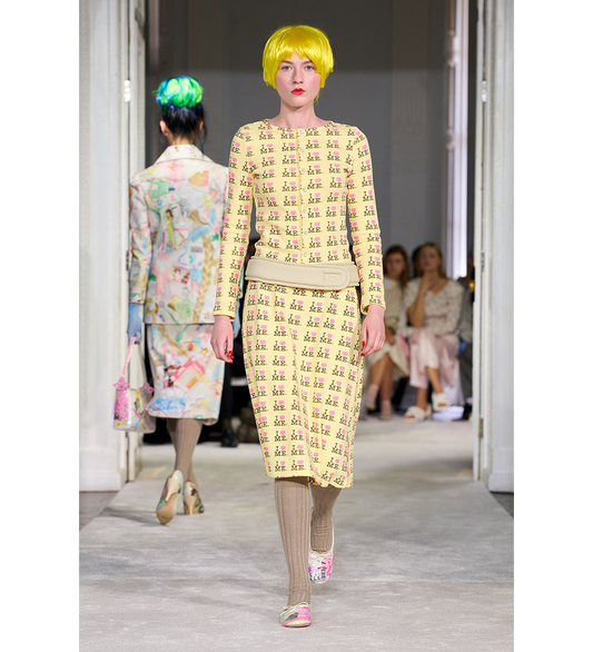 THERMAL TOP I HEART ME YELLOW