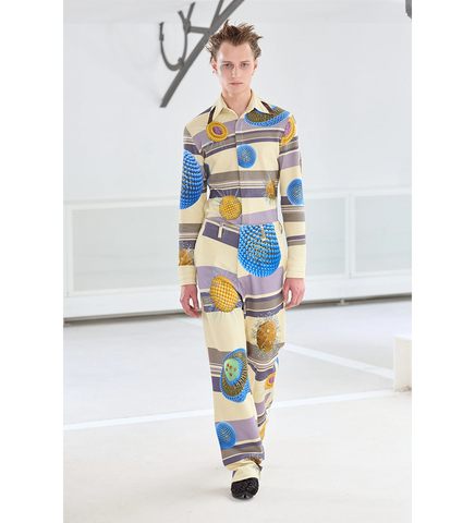RIADIS PRINTED TROUSER GREY GRAPHIC