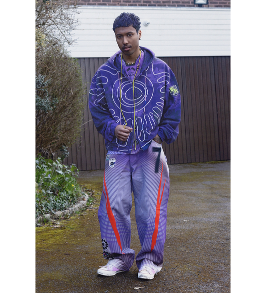 MEDIEVAL GILDED CAMO HOODIE PURPLE