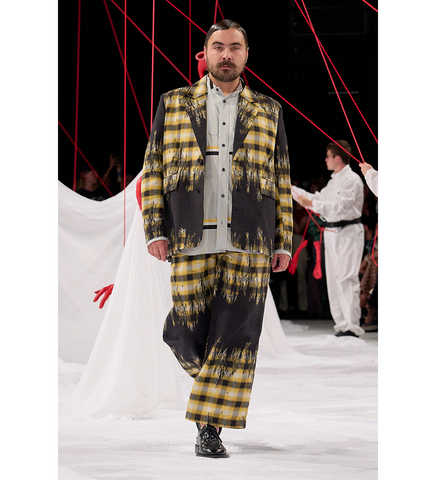 FIELD SHIRT BLURRY BLACK/YELLOW CHECK