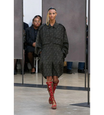 RETICELLA KNEE HIGH BOOT RED