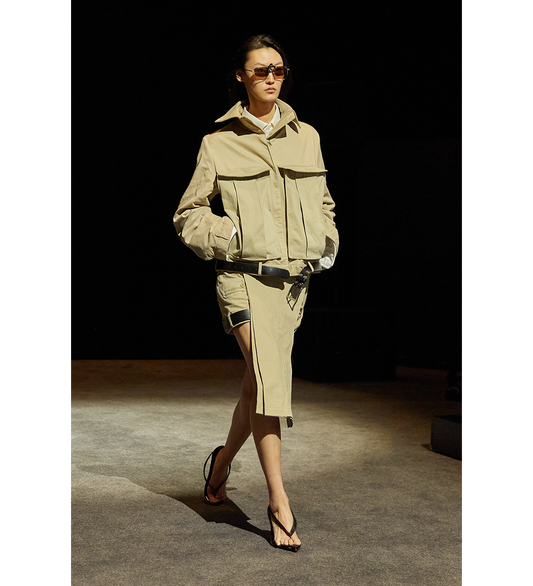 UPSIDE DOWN BARRACUDA JACKET BEIGE SMALL