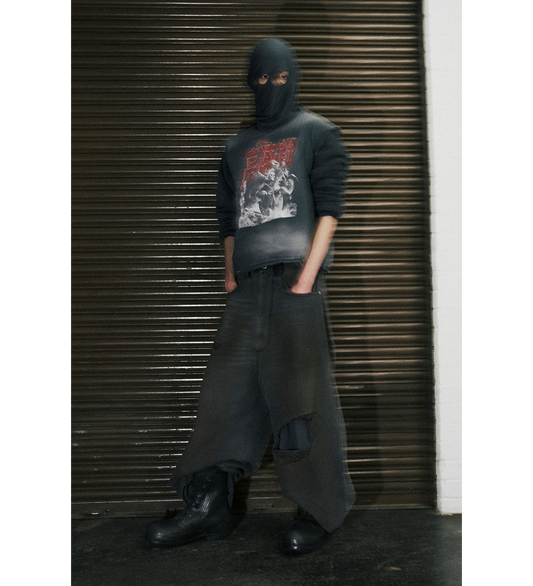 DUMPSTER DENIM JEANS DIRTY OUTCAST GREY