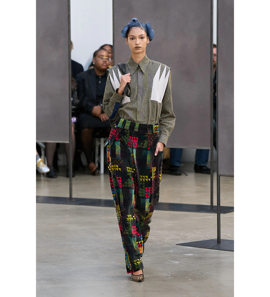 HERMEN SHIRT CHARCOAL/SUNSHINE