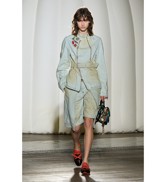 SONIA BUCKLED TANGERINE/BLACK