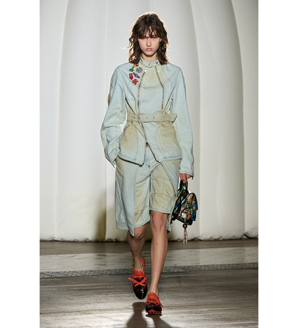 SONIA BUCKLED TANGERINE/BLACK