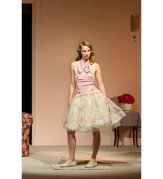 HARNESS FLORAL SKIRT ROSE AND GREEN FLORAL
