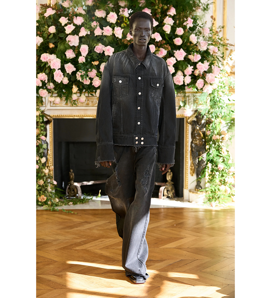 PIERRE M. DENIM JACKET SCLERA BLACAK