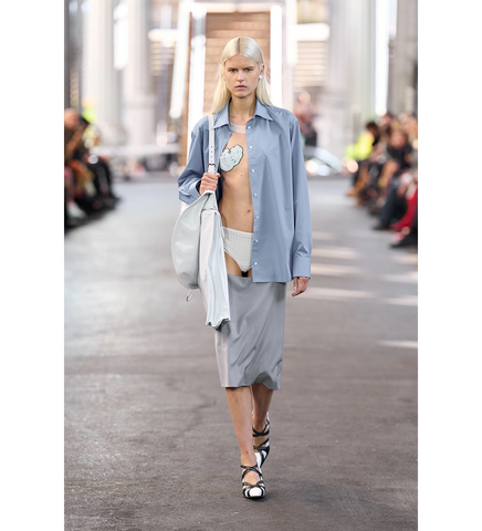 DARA DRESS BLUE/GREY