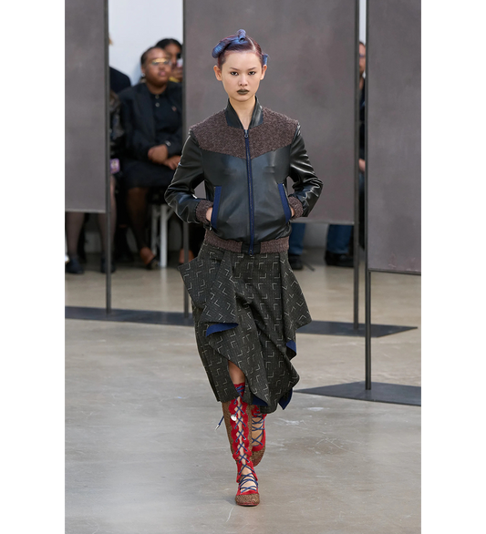 KONRAD LEATHER JACKET OIL BLACK