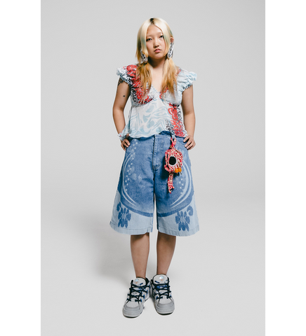 BABY DOLL TOP BLUE CRUSH