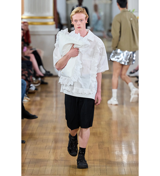 PILLOWCASE TRIM SHIRT WHITE