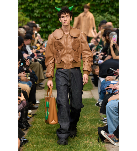 SMILE TOTE BAG CAMEL