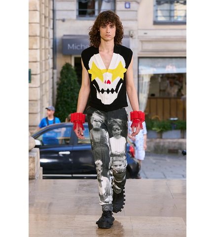 STARRY EYES VEST BLACK
