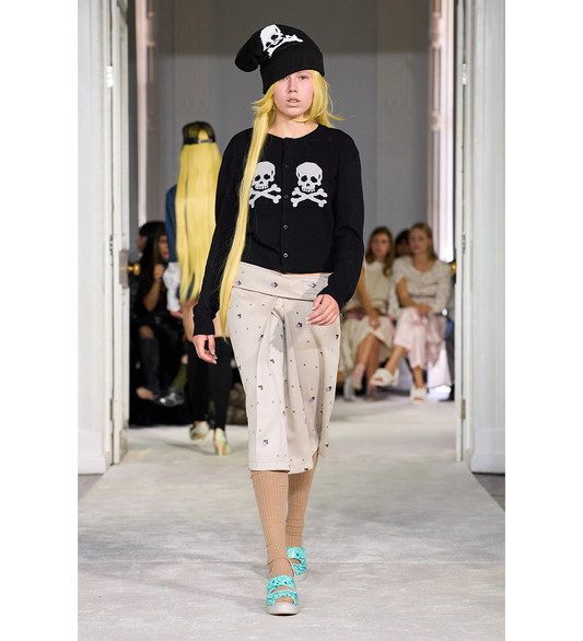 KNIT SKULL BEANIE BLACK