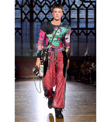 BASKETBALL TRACK PANTS RED MULTI