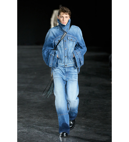 BAGGY DENIM WET BLUE DENIM