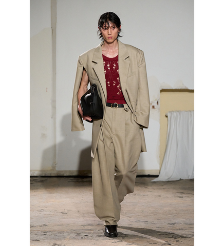 TEXTURED KNIT TANK RED