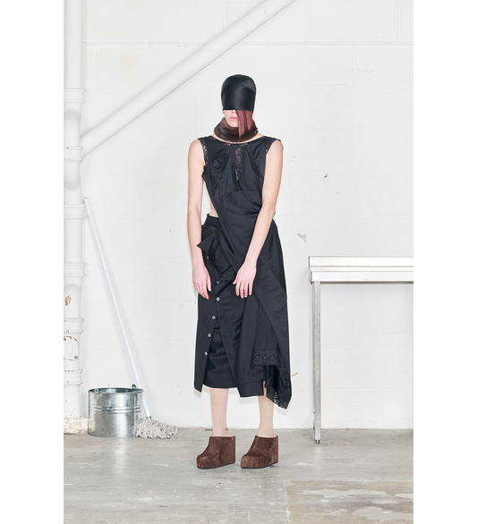 SHIRT SKIRT BLACK