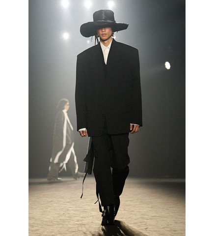 WALID HIGH COMFORT COLLARLESS JACKET BLACK