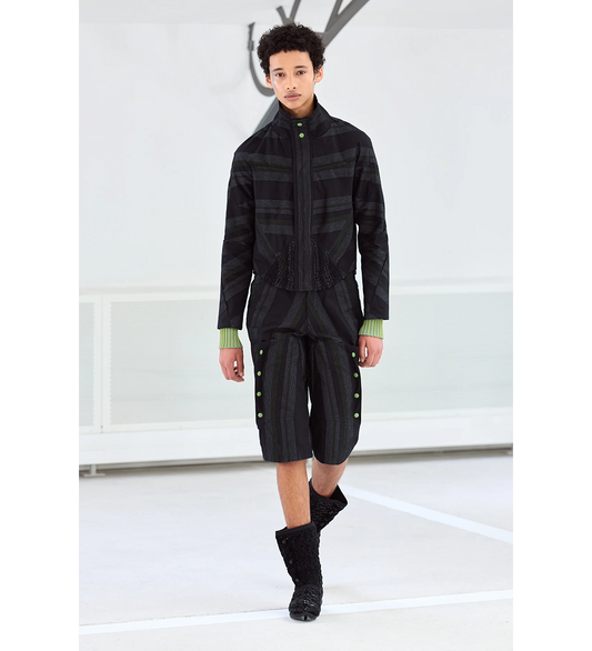 INEX SNAP SHORTS BLACK/GREY/GREEN
