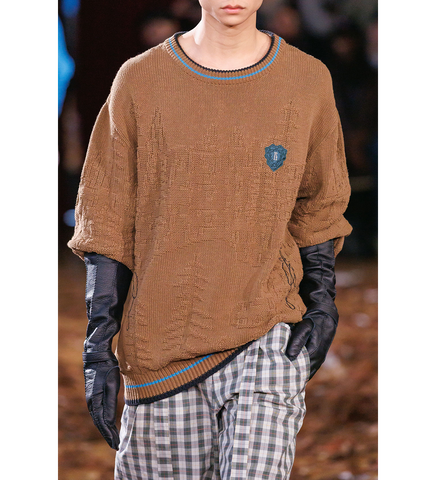 FITZ KNIT JUMPER RUSSET BROWN