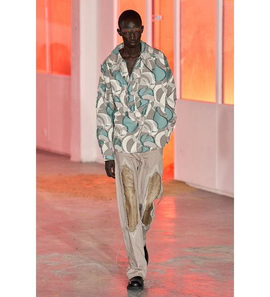 KEST SHIRT BEIGE/TEAL