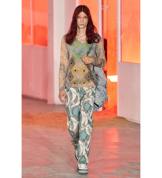 VECA UNIFORM TROUSERS BEIGE/TEAL