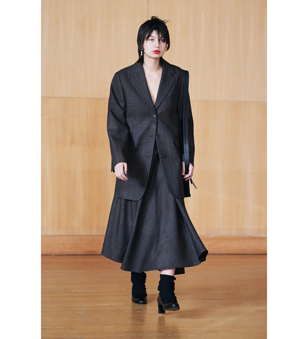 WALTZ SKIRT BROWN DUNMORE CHECK