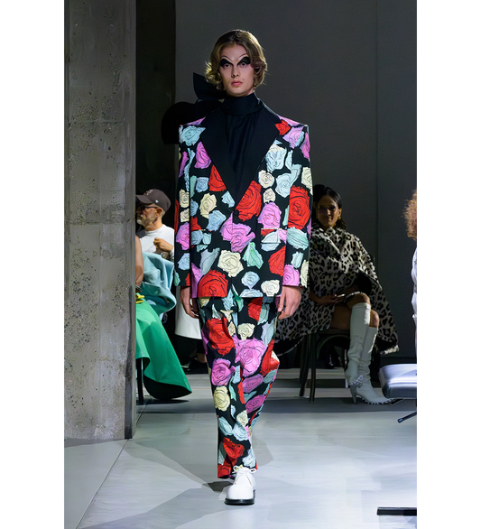 FLOWER PATTERN PRINTED PANTS MULTI