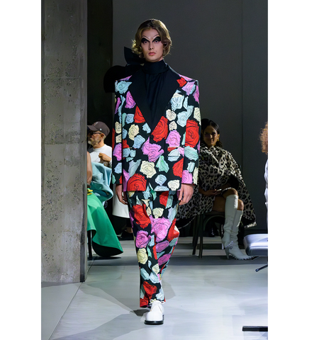 FLOWER PATTERN PRINTED PANTS MULTI