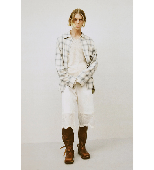 FRILL SHORT IVORY BLOOM ETHEREAL VEIL