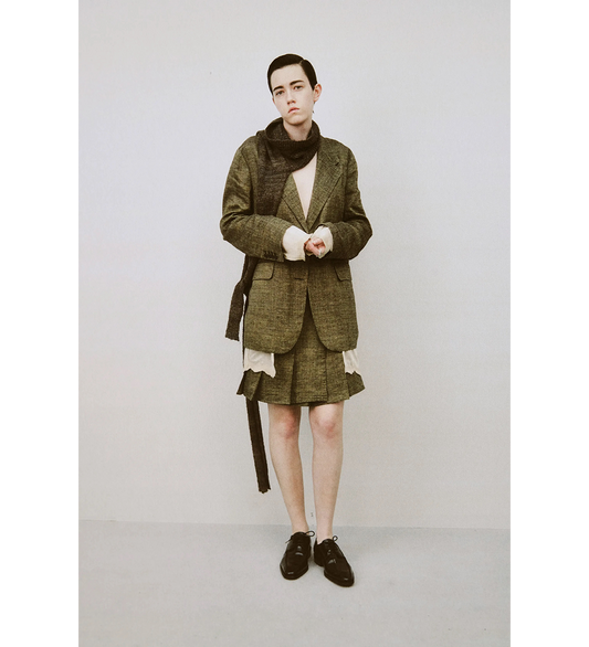 DRIP BLAZER DEEP HUSK SOFT GRAIN WEAVE