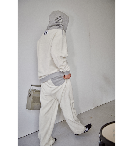 CW CROSS SWEATPANTS INSIDE OUT GREY