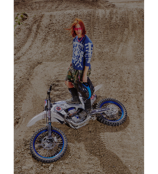 AIRBRUSH LS TOP BLUE