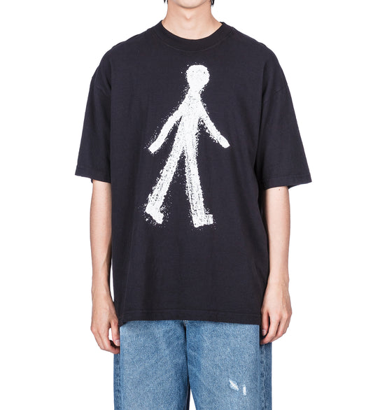 PEDESTRIAN TEE WASHED BLACK