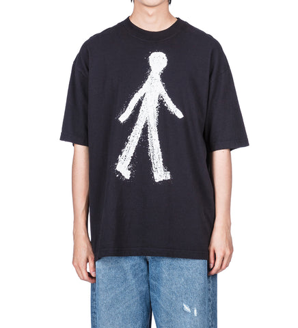 PEDESTRIAN TEE WASHED BLACK