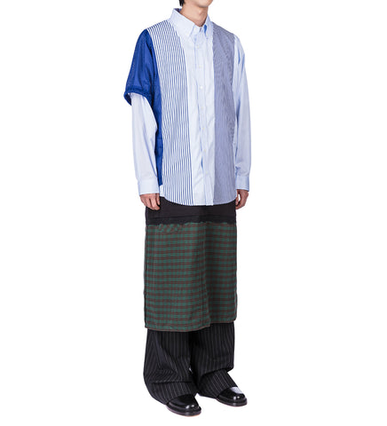 MIX SHIRT ALL UNIQUE WHITE/BLUE 50