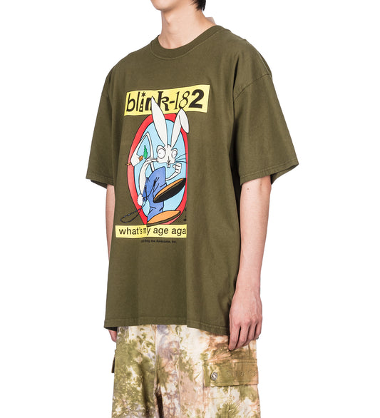 ONLINE CERAMICS X BLINK-182 WHAT'S MY AGE AGAIN? TEE GREEN