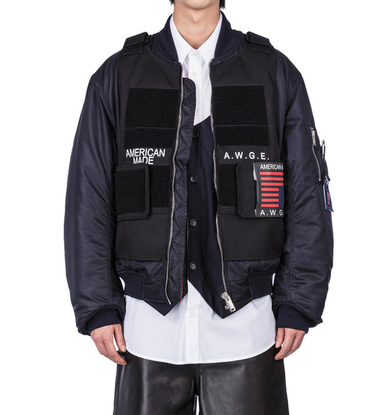 B BOMBER DARK NAVY