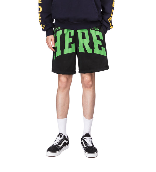 HERE MESH SHORT BLACK